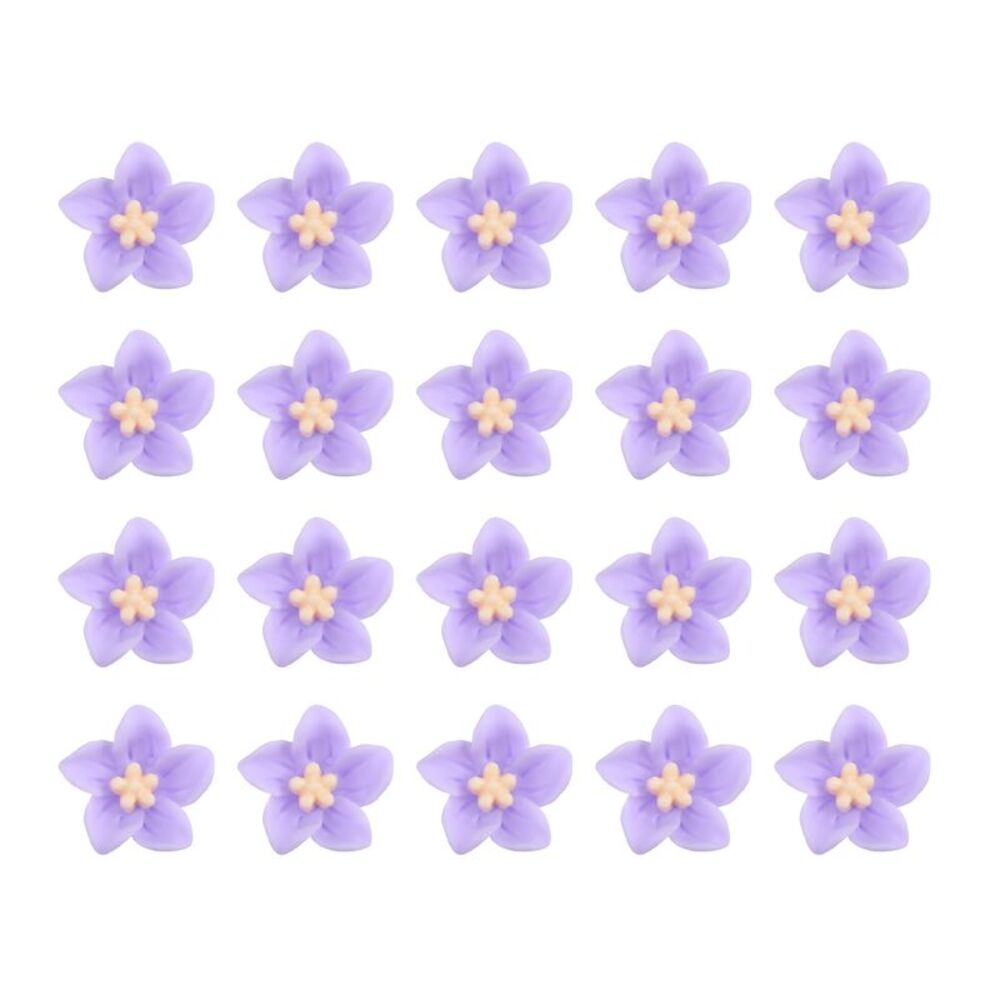 20 Pcs Mini Flower Cute Hair Clips Hair Accessories for Birthday Party Purple